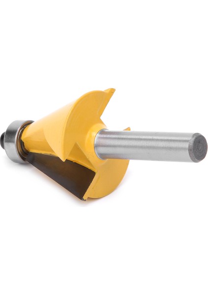 8mm Shank Pahlı Eğik Kenar Freze Ucu Rulmanlı Ağaç Işleme Freze KESICI22.5° (Yurt Dışından) fırsatları