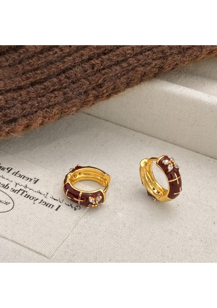 Niş Tasarım Metal Saplama Küpeler Moda Vintage Basit Moda Küpeler (Yurt Dışından)