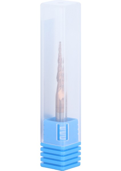 Konik Küresel Burunlu Uç Freze Cnc Freze Uçları Araçları Antik Pirinç Kaplamalı 2 Flüt R0.5X20.5XD4X50 (Yurt Dışından)