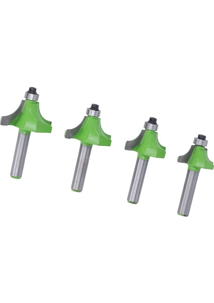 4 Adet Yuvarlama Freze Ucu 8mm Sap 5/8in 3/4in 7/8in 1in Yarıçap Yüksek Sertlik Köşe Yuvarlatma Kenar Şekillendirme Freze Ucu (Yurt Dışından)