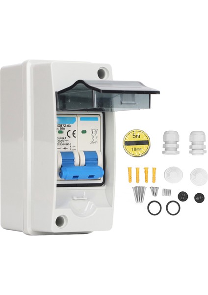 Devre Kesici Mcb Pv Kombinasyon Kutusu Kesme Anahtarı 1000V Dc IP65 Su Geçirmez Dağıtım Kutusu (Yurt Dışından)