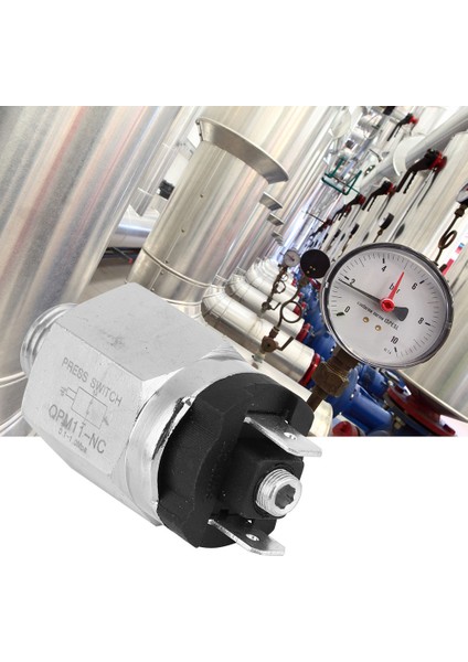 Ayarlanabilir Hava Basınç Anahtarı Normalde Kapalı QPM11-NC Anahtarı G1/4in AC220V 48VAC/DC (Yurt Dışından) modelleri