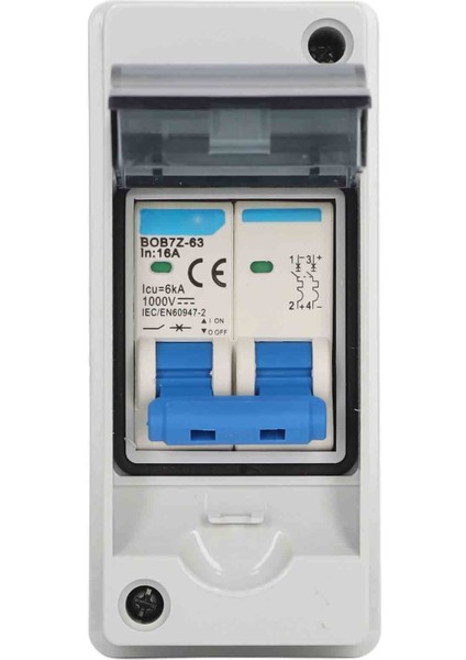 Güneş Paneli Pv Sistemi Için IP65 Su Geçirmez Dağıtım Kutusu ile Dc Kesme Anahtarı 16A 1000V Minyatür Devre Kesici (Yurt Dışından) fırsatları