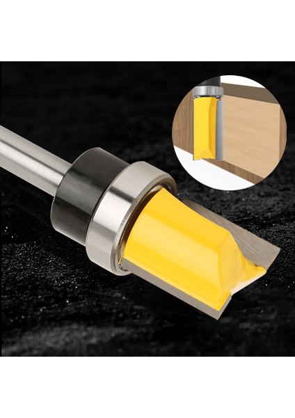 1/4in Shank Rulmanlı Gömme Trim Ağaç Işleme Freze Ucu Freze Kesici Marangoz Aleti 1/4X3/4X20 (Yurt Dışından) modelleri