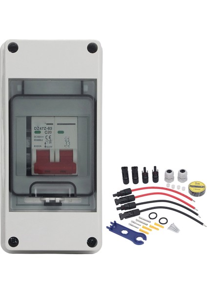 DC500V Fotovoltaik Elektrik Izolasyon Anahtarı IP65 Su Geçirmez Pv Dc Kesme Anahtarı Dış Mekan Kullanımı Için 20A (Yurt Dışından)