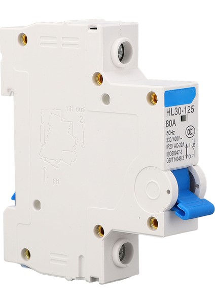 12 Adet Minyatür Devre Kesici Güvenilir Koruma Kolay Kurulum 80A 1 Kutuplu Kesme Anahtarı Ev Alışveriş Merkezi Ofis Için (Yurt Dışından) fiyatları