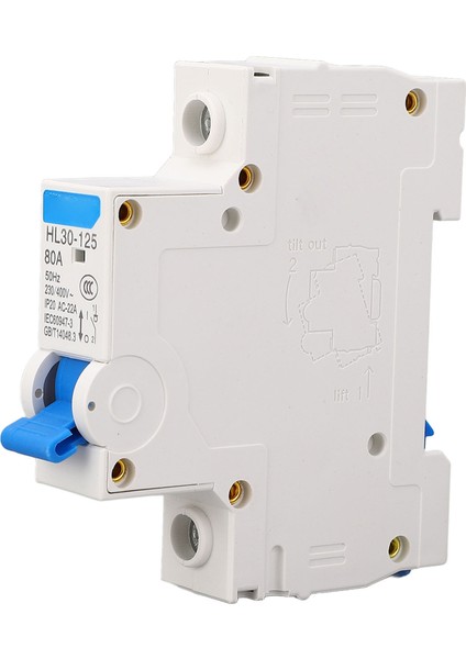 12 Adet Minyatür Devre Kesici Güvenilir Koruma Kolay Kurulum 80A 1 Kutuplu Kesme Anahtarı Ev Alışveriş Merkezi Ofis Için (Yurt Dışından) modelleri