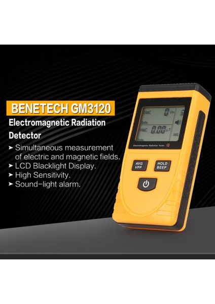 Radyasyon Dedektörü Yüksek Hassasiyetli Dijital Elektromanyetik Radyasyon Dedektörü Dijital LCD Radyasyon Dedektörü Test Bant Genişliği 5Hz-3500MHz (Yurt Dışından) modelleri