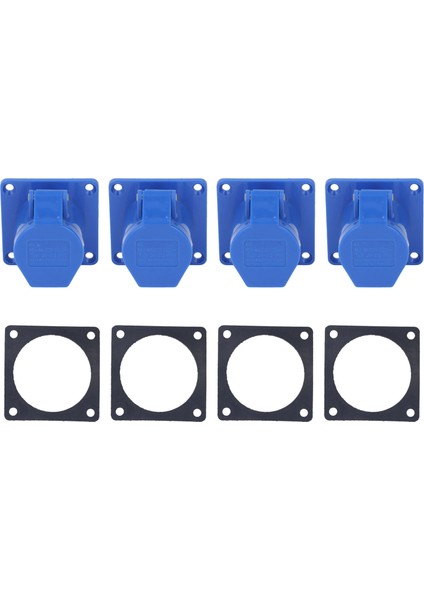 4 Set Endüstriyel Soket 3 Pin 16A IP44 Su Geçirmez Gizli Priz 220‑250V Güç Için (Yurt Dışından)