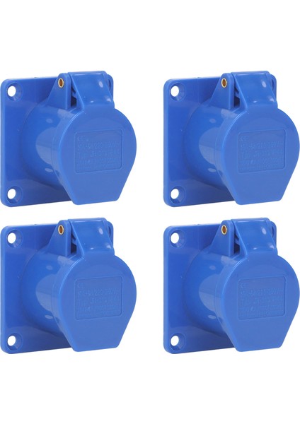 4 Set Endüstriyel Soket 3 Pin 16A IP44 Su Geçirmez Gizli Priz 220‑250V Güç Için (Yurt Dışından)