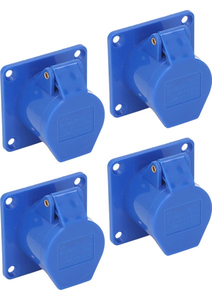 4 Set Endüstriyel Soket 3 Pin 16A IP44 Su Geçirmez Gizli Priz 220‑250V Güç Için (Yurt Dışından)