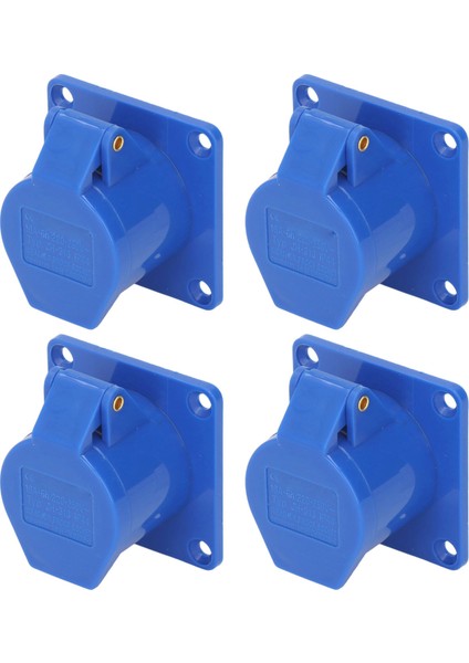 4 Set Endüstriyel Soket 3 Pin 16A IP44 Su Geçirmez Gizli Priz 220‑250V Güç Için (Yurt Dışından)