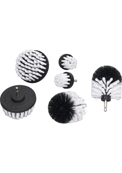 Adet Matkap Temizleme Fırçası Beyaz Yumuşak Naylon Kıllar Aşınmaya Dayanıklı Matkap Fırçası Duvar Köşe Fayansları Için Güç Fırçası (Yurt Dışından)