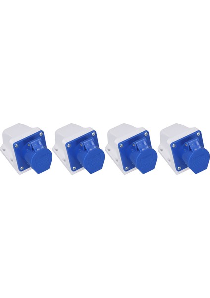 4 Set Endüstriyel Soket 3 Pin Güç Konnektörü Yüzey Montajlı Çıkış IP44 Su Geçirmez 220‑250V 16A (Yurt Dışından) fiyatları