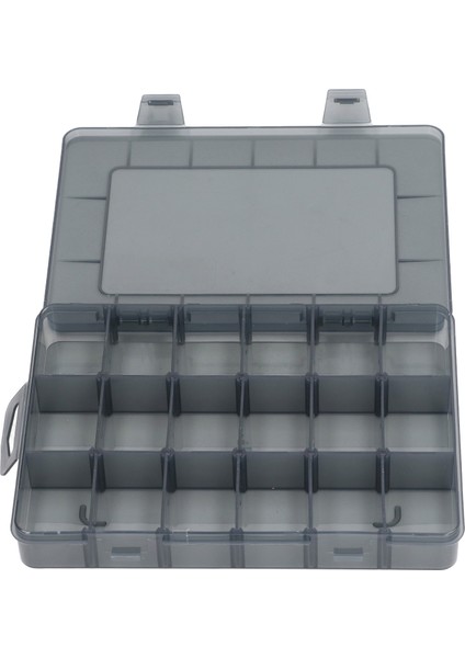 Çok Bölmeli Parça Kutusu Çıkarılabilir Bölücü Şeffaf Plastik 18 Izgara Donanım Saklama Kutusu Mücevher Için Küçük (Yurt Dışından)