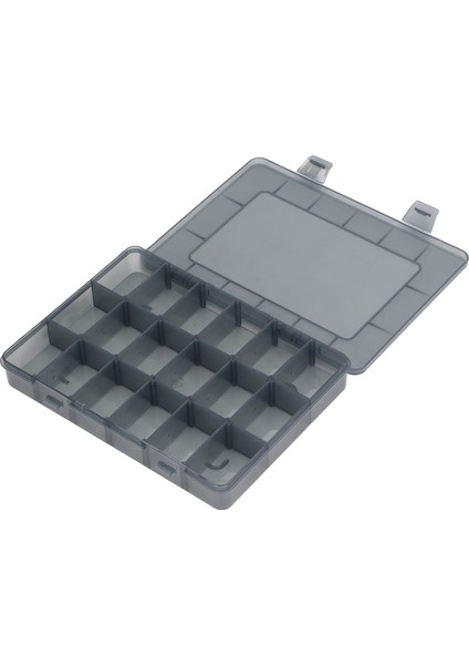 Çok Bölmeli Parça Kutusu Çıkarılabilir Bölücü Şeffaf Plastik 18 Izgara Donanım Saklama Kutusu Mücevher Için Küçük (Yurt Dışından) indirimleri