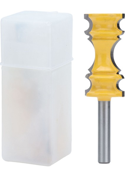 Sandalye Rayı Kalıplama Freze Uçları Karbon Çelik Alaşımlı Taç Şekli Freze Ucu 1‑1/8in Çap 2in Derinlik 8mm Sap (Yurt Dışından)