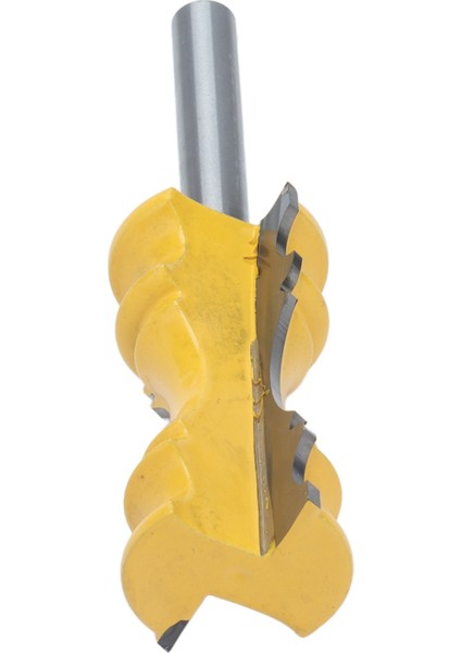 Sandalye Rayı Kalıplama Freze Uçları Karbon Çelik Alaşımlı Taç Şekli Freze Ucu 1‑1/8in Çap 2in Derinlik 8mm Sap (Yurt Dışından) fırsatları