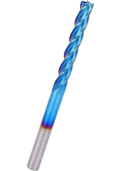 4 Flüt Uçlu Freze Tungsten Çelik Nanoblue Kaplama Cnc Düz Saplı Freze Kesici (3.175 x 3.175 x 22) (Yurt Dışından)