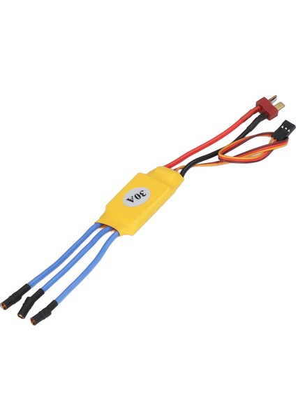 Fırçasız Motor Esc 30A Yüksek Rpm Çoklu Koruma Otomatik Gaz Kelebeği Adaptasyonu Fırçasız Motor Elektrikli Hız Kontrol Cihazı (Yurt Dışından)