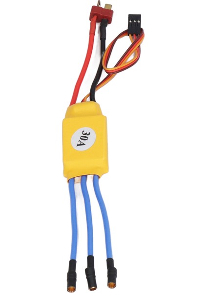 Fırçasız Motor Esc 30A Yüksek Rpm Çoklu Koruma Otomatik Gaz Kelebeği Adaptasyonu Fırçasız Motor Elektrikli Hız Kontrol Cihazı (Yurt Dışından)