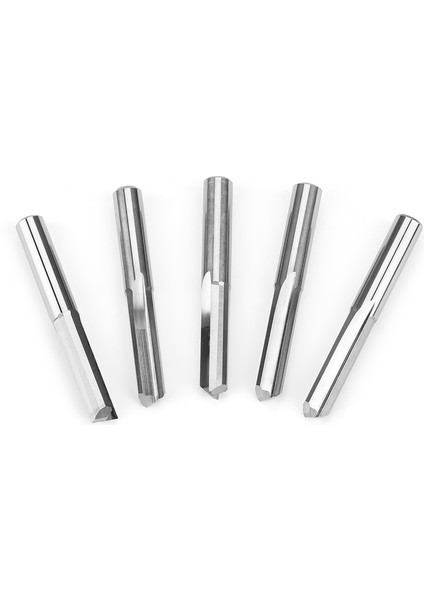 5 Adet 6X22MM Freze Kesme Ucu Çift Flüt Düz Yuva Cnc Pcb Freze Kesici (Yurt Dışından)