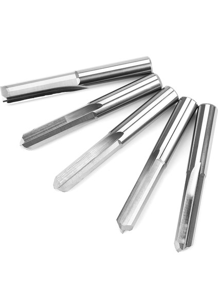 5 Adet 6X22MM Freze Kesme Ucu Çift Flüt Düz Yuva Cnc Pcb Freze Kesici (Yurt Dışından)