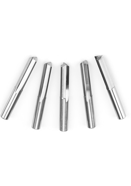 5 Adet 6X22MM Freze Kesme Ucu Çift Flüt Düz Yuva Cnc Pcb Freze Kesici (Yurt Dışından)