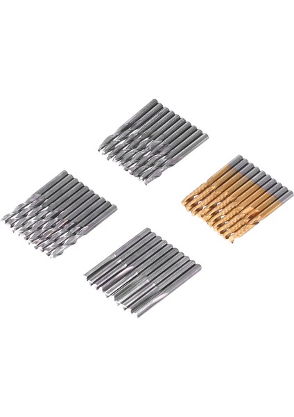 40 Adet/takım Freze Kesici 1/8in Sap Freze Uçları Ağaç Işleme Cnc Kesici Freze Oyma Ucu Seti LXD0LX40PCC (Yurt Dışından) fırsatları