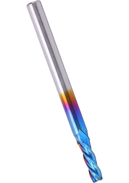4 Flüt Uçlu Freze Tungsten Çelik Nanoblue Kaplama Cnc Düz Saplı Freze Kesici (3.175 x 2.5 x 8) (Yurt Dışından)