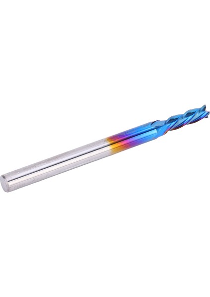 4 Flüt Uçlu Freze Tungsten Çelik Nanoblue Kaplama Cnc Düz Saplı Freze Kesici (3.175 x 2.5 x 8) (Yurt Dışından)