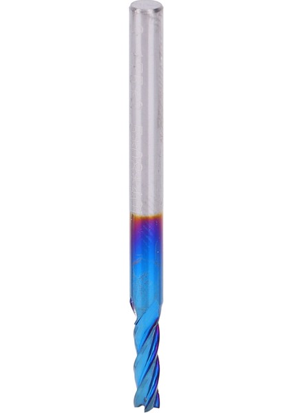 4 Flüt Uçlu Freze Tungsten Çelik Nanoblue Kaplama Cnc Düz Saplı Freze Kesici (3.175 x 2.5 x 8) (Yurt Dışından)