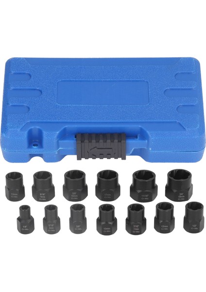 Darbe Somun Cıvata Sökme Seti Çıkarma Aleti Paslı Hasarlı Soyulmuş Çıkarma Soketi Takımı (Yurt Dışından)