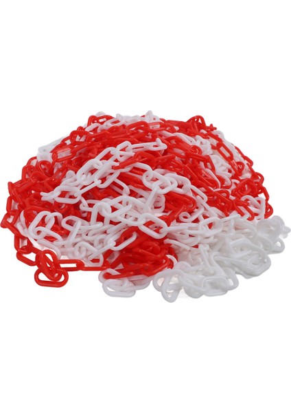 Trafik Zincirleri 6mm Çap Abs 25M Uzunluğunda Bahçeler Otoparklar Yol Kontrolü Için Güvenlik Bariyerleri Bağlantıları Kırmızı ve Beyaz (Yurt Dışından) fırsatları