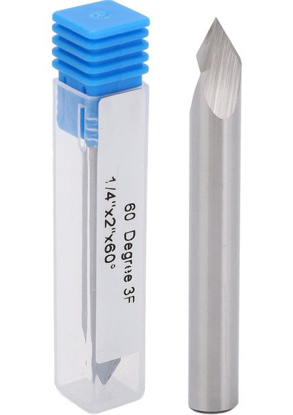 V Oluk Freze Ucu 1/4 Şaft 60 Derece Karbür Cnc Pahlı Uç Frezesi Tungsten Çelik Gravür Ağaç Işleme Aleti (Yurt Dışından)