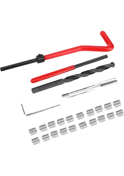 25 Adet Diş Tamir Takımı Paslanmaz Çelik Bükülmüş Matkap Anahtarı Dişli Ekleme Musluk Takma Aracı M7X1 (Yurt Dışından) fırsatları