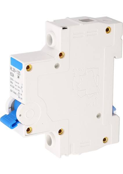 12 Adet 1p Kesme Anahtarı Minyatür Hava Anahtarı 1 Kutuplu Devre Kesici Ev Elektrik Sistemi Için 63A HL30‑125 (Yurt Dışından) fırsatları