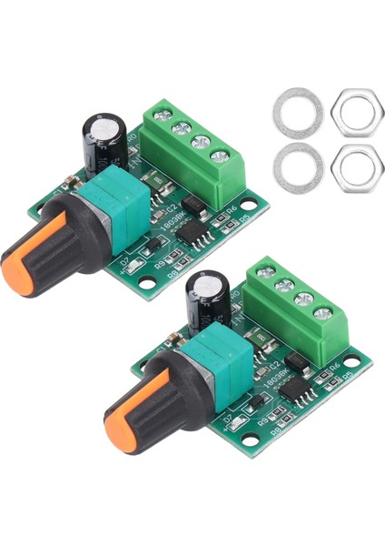 2 Takım Motor Hız Kontrol Cihazı Pwm Kontrol Anahtarı Regülatörü Dc 1.8V‑12V Fan Pompası Için (Yurt Dışından)