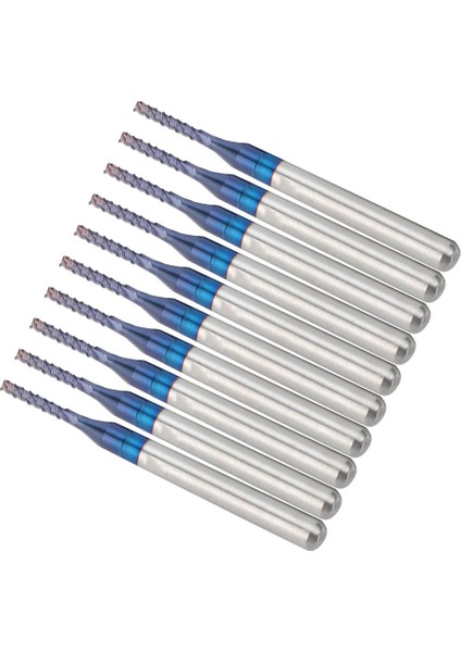 10 Adet Karbür Freze Kesme Ucu Mavi Mısır Ucu Freze Gravür Ucu Cnc Pcb Makineleri Için (1,4 Mm) (Yurt Dışından)