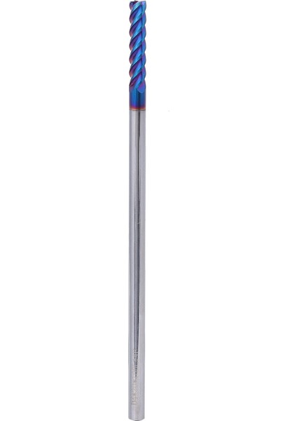 4-Flüt Düz Kafa Freze Kesici Tungsten Çelik Nano Kaplama HRC65°(4X20X4DX100L) (Yurt Dışından)