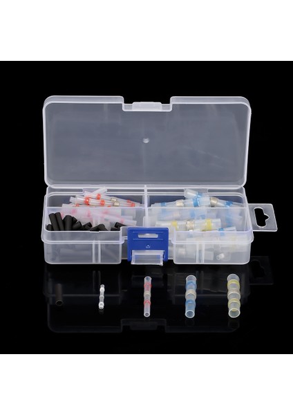 100 Adet Isı Büzüşmeli Boru Kovanı Schrumpfschlauch Tel Kablo Sıkma Terminalleri Konnektörü (Yurt Dışından) indirimleri