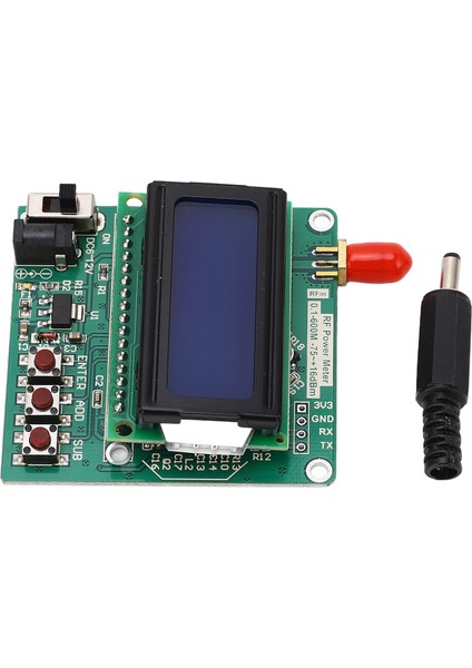 Rf Güç Ölçer Dijital Ekran Ayarlanabilir Güç Zayıflaması Logaritmik Dedektör Amplifikatörler ‑75 Ila +16DBM 6 Ila 12 Vdc (Yurt Dışından)