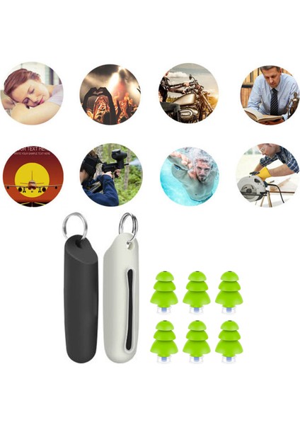 3 Çift Uyku Kulak Tıkacı Gürültü Önleyici Ses Yalıtımı 3 Katmanlı Yapı Su Geçirmez Yüzme Kulak Tıkacı (Yurt Dışından) indirimleri