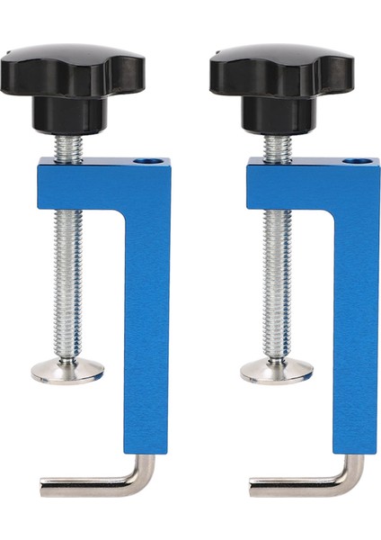 2 Adet Gönye Testereler Freze Masaları Masa Testereleri Ağaç Işleme Kelepçeleme Kareleri Sert Alüminyum Gövde Için Üniversal Çit Kelepçesi (Yurt Dışından)