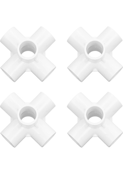 10 Adet Pvc Plastik Boru Bağlantısı 6 Yollu Boru Köşe Dirsek Bağlantı Parçaları 25MM Iç Çap Beyaz (Yurt Dışından) fiyatları