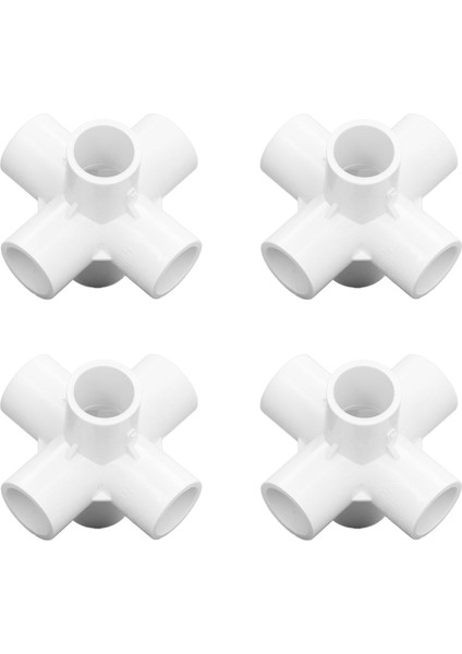 10 Adet Pvc Plastik Boru Bağlantısı 6 Yollu Boru Köşe Dirsek Bağlantı Parçaları 25MM Iç Çap Beyaz (Yurt Dışından) fırsatları