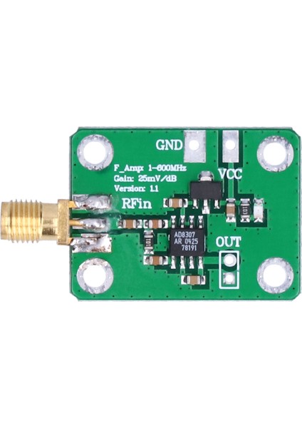 AD8307 Dedektör Modülü Rf Sinyal Güç Ölçer Logaritmik Algılama Bileşeni 1‑600MHZ (Yurt Dışından)