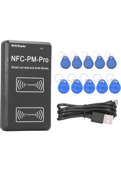 Nfc Kart Fotokopi Cihazı Ic Kart Okuyucu Kimlik Anahtarı Yazıcısı 125KHZ‑13.56MHZ 5 Adet T5577 Anahtarı 5 Adet Uıd Anahtarı (Yurt Dışından)