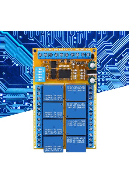 Röle Modülü IO25E08 Çok Işlevli 8 Kanallı Kendiliğinden Kilitlenen Kilitli Güç Kondisyonlayıcı 5V 12V 24V(12V) (Yurt Dışından) indirimleri