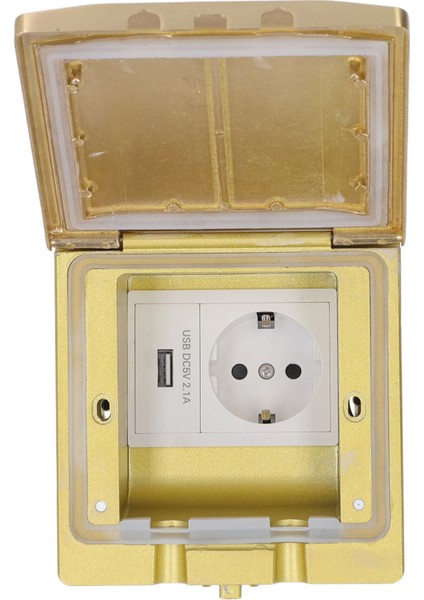 Zemin Güç Soketi Gömülü Kurulum USB Su Geçirmez Toz Geçirmez Gömme Güç Prizi Standart (Yurt Dışından) fırsatları